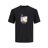 Jack & Jones Jorlucca Graphic Tee SS Siyah Bisiklet Yaka Erkek T-shirt