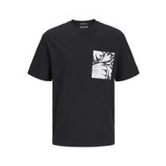 Jack & Jones Jormarbella Pocket Tee SS Siyah Bisiklet Yaka Erkek T-shirt