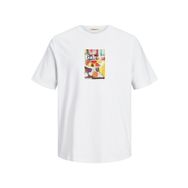 Jack & Jones Jornoto Art Tee SS Parlak Beyaz Bisiklet Yaka Erkek T-shirt
