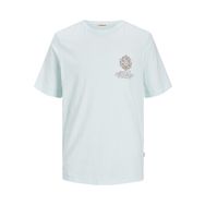 Jack & Jones Jornoto Graphic Chest Skylight Relaxed Fit Yuvarlak Yaka Erkek T-shirt