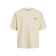 Jack & Jones Jorsantorini Graphic Tee Ss Crew Neck SN Krem Rengi Erkek T-shirt