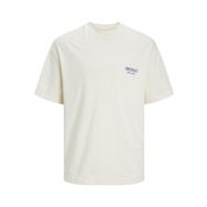 Jack & Jones Jorsantorini Tereyağı Krema Back Tee Ss Crew Neck Sn Erkek T-shirt