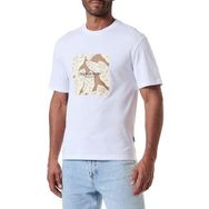 Jack & Jones Jorsequoia Tee Ss Parlak Beyaz Bisiklet Yaka Erkek T-shirt