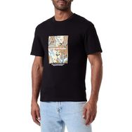 Jack & Jones Jorsequoia Tee SS Siyah Bisiklet Yaka Erkek T-shirt