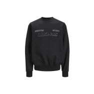 Jack & Jones Jorshadow Bolt Sweat Crew Neck BLK Siyah Erkek Sweatshirt