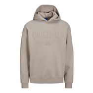 Jack & Jones Jorshadow Sweat Hood BLK Koyu Bej Erkek Sweatshirt