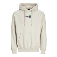 Jack & Jones Jorsilverlake Hood Kırık Beyaz Erkek Sweatshirt