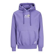 Jack & Jones Jorsilverlake Sweat Hood Koyu Lila Erkek Sweatshirt