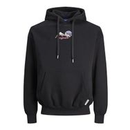 Jack & Jones Jorsilverlake Sweat Hood Siyah Erkek Sweatshirt