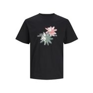 Jack & Jones Jortampa AOP Branding Tee Ss C.N SN Siyah Erkek T-shirt