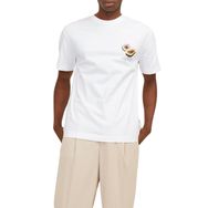 Jack & Jones Jortampa Back Tee Ss Crew Neck Sn Parlak Beyaz Erkek T-shirt