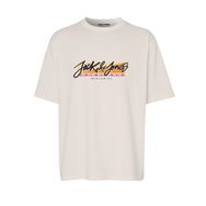 Jack & Jones Jortampa Tee Ss Crew Neck 1 FST LN Krem Rengi Erkek T-shirt