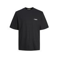 Jack & Jones Jortaormina Graphic Tee Ss Crew Neck Siyah Erkek T-shirt