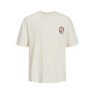 Jack & Jones Jortoast Tee Ss Crew Neck TG LN Tereyağı Krema Erkek T-shirt