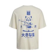 Jack & Jones Jortokyo Market Tee SS Tereyağı Krema Bisiklet Yaka Erkek T-shirt
