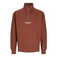 Jack & Jones Jorvesterbro Sweat Quarter Zip Hn Noos Kahverengi Erkek Sweatshirt