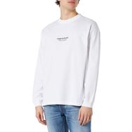 Jack & Jones Jorvesterbro Tee Ls Crew Neck Parlak Beyaz Uzun Kollu Erkek T-shirt