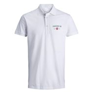 Jack & Jones Jprblaalfie SS FST Parlak Beyaz Polo Erkek T-shirt