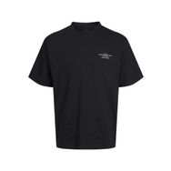 Jack & Jones Jprblachad Branding Ss Siyah Bisiklet Yaka Erkek T-shirt