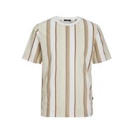 Jack & Jones Jprblapalma AOP SS Tee Crew Neck SN Beyaz Snow White Erkek T-shirt