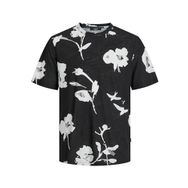 Jack & Jones Jprblapalma Aop Ss Tee Crew Neck SN Siyah Erkek T-shirt
