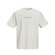 Jack & Jones Jprbluhuxi SS Tee Kirli Beyaz Erkek T-shirt