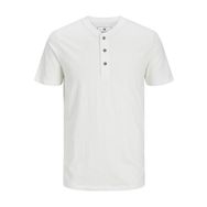 Jack & Jones Jprblunixs Henley Ss Tee SN Cloud Dancer Erkek T-shirt