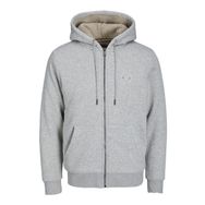 Jack & Jones Jprblushield Teddy Sweat Zip SG SN Açık Gri Erkek Sweatshirt