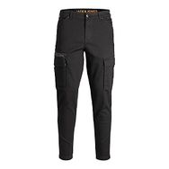 Jack & Jones Jpstace Jjdex Tapered AKM Noos Siyah Erkek Kargo Pantolon