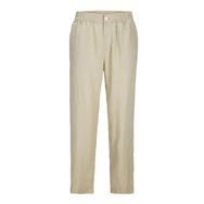 Jack & Jones Jpstkarl Jjlawrence Linen Chino SN Koyu Bej Jogger Erkek Pantolon