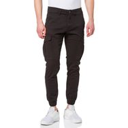 Jack & Jones Jpstmarco Jjjoe Cuffed Cargo Siyah Erkek Kargo Pantolon