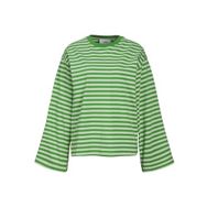 Jack & Jones Jxamalie Rlx Ls Stripe Tee JRS Yeşil Kadın T-shirt