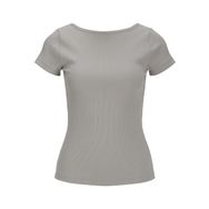 Jack & Jones Jxfinley STR Rib Top JRS Gri Kadın T-shirt