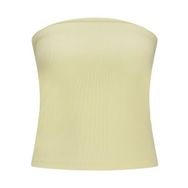 Jack & Jones Jxfiona STR SL Rib Tube Top JRS Sarı Bej Kadın T-shirt
