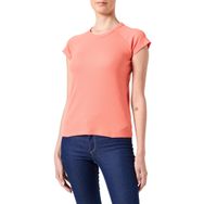 Jack & Jones Jxfriend STR SS Rib Tee JRS Noos Peach Echo Kadın T-shirt