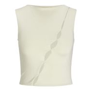 Jack & Jones Jxharper Str Sl Top JRS Kemik Rengi Kadın T-shirt