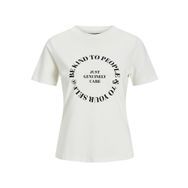 Jack & Jones Jxjulie Reg SS Tee JRS Vanilla Ice Kadın T-shirt