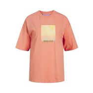 Jack & Jones Jxpaige Loose SS TEE JRS Mercan Kadın T-shirt