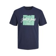 Jack & Jones Logo Lacivert Navy Blazer Yuvarlak Yaka Erkek T-shirt