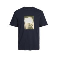 Jack & Jones Originals Jordalston Photo Tee SS Crew Neck Lacivert Erkek T-shirt