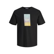 Jack & Jones Plus Joraruba Sunset Branding Tee SS C. PLS Siyah Erkek T-shirt
