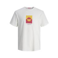 Jack & Jones Plus Jormarbella Branding Tee Ss Crew N Pls Parlak Beyaz Erkek T-shirt