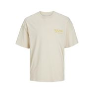 Jack & Jones Tek Tereyağı Krema Yuvarlak Yaka Erkek T-shirt