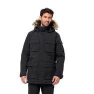 Jack Wolfskin 1107674-6000 Siyah Glacier Canyon Parka Erkek Outdoor Montu