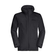 Jack Wolfskin 1115291-6000 Glaabach 3 in 1 Siyah Erkek Outdoor Mont