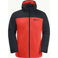 Jack Wolfskin 1115311-2193 Taubenberg 3ın1 Jkt M Erkek Kırmızı Mont