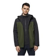 Jack Wolfskin 1115311-4129 Taubenberg 3 in 1 JKT M Greenwood Erkek Outdoor Ceket