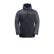 Jack Wolfskin 1115311-6350 Taubenberg 3 in 1 Gri Erkek Outdoor Mont