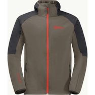 Jack Wolfskin 1306922-5719 Feldberg Kahverengi Hoody M Softshell Erkek Ceket