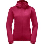 Jack Wolfskin 1307481-2160 Windhain Hoody Kadın Pembe Softshell Ceket